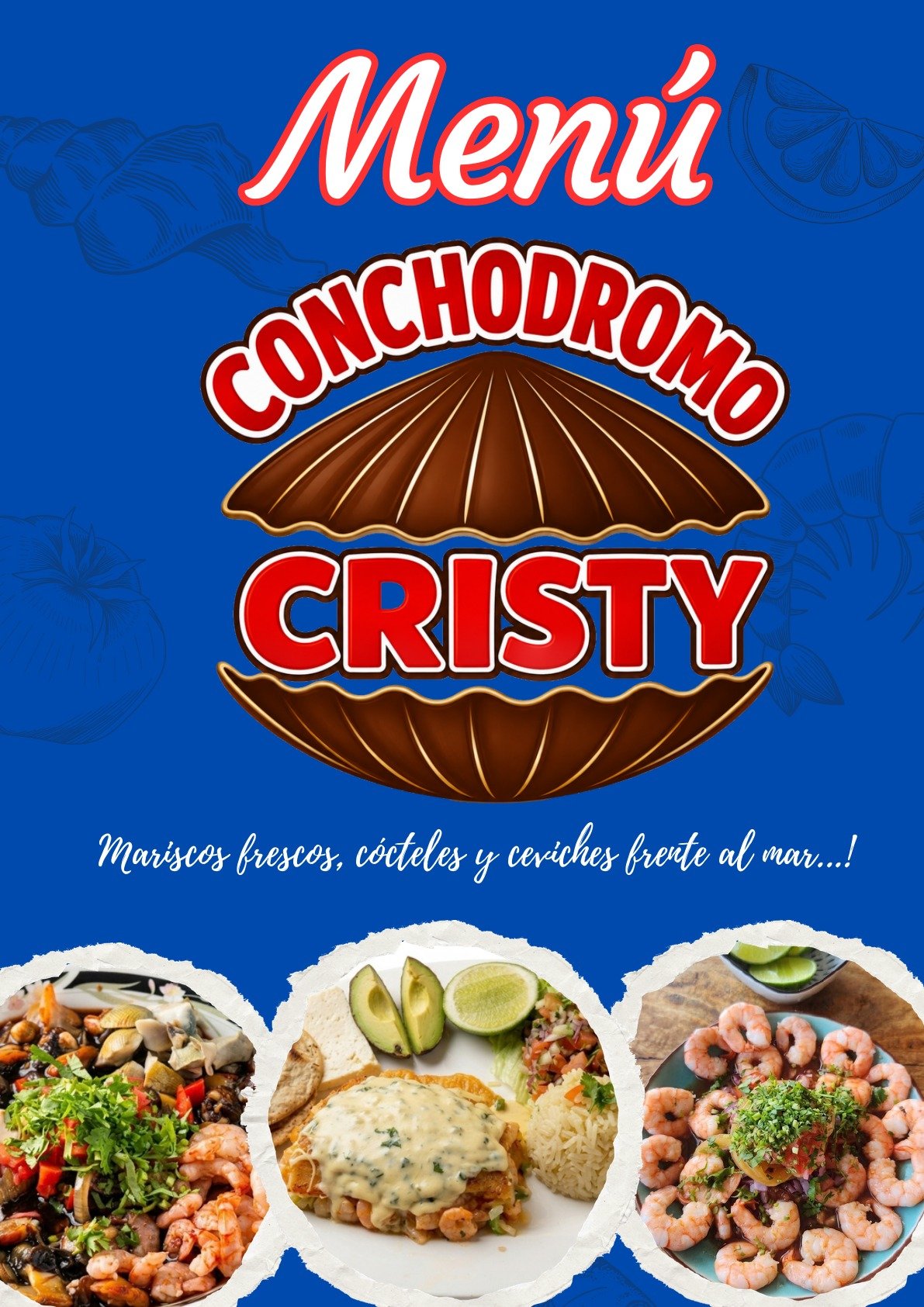 Portada de la carta de Conchódromo Cristy